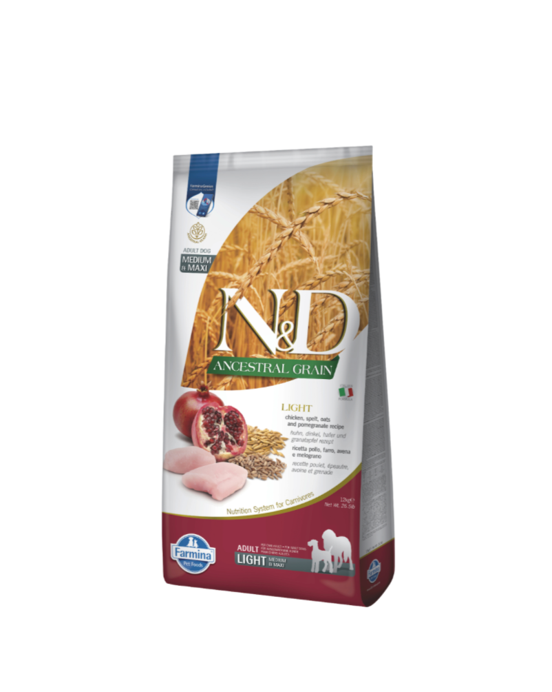 Poulet & Grenade Light Medium & Maxi (12 kg) - Farmina
