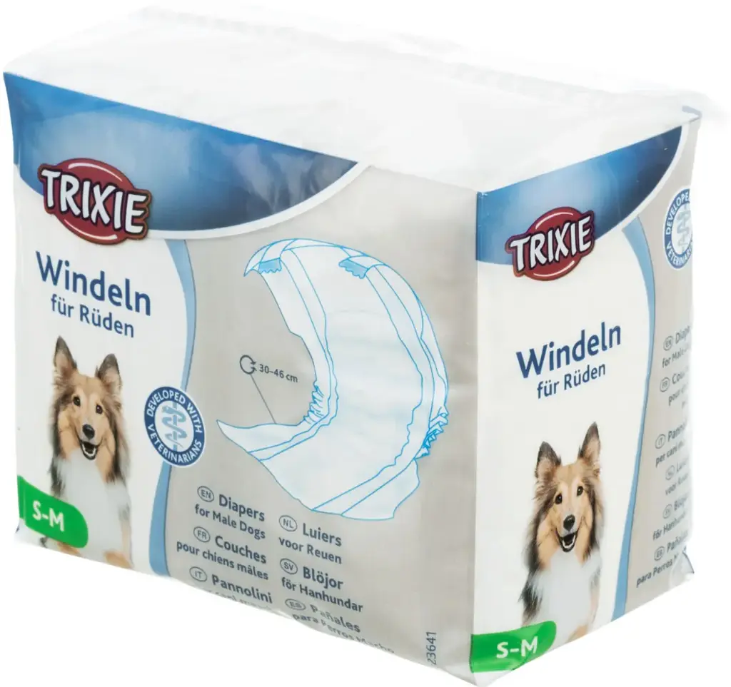 [10143_18011] Couches pour chien mâle x12 (S-M) - Trixie