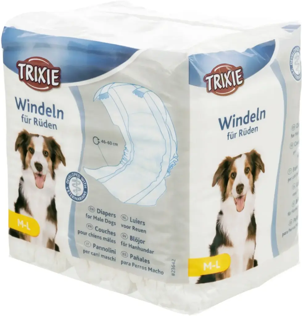 [10143_18012] Couches pour chien mâle x12 (M-L) - Trixie