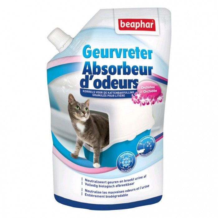 Granulés litière absorbeurs d'odeurs Orchidée 400 g - Beaphar