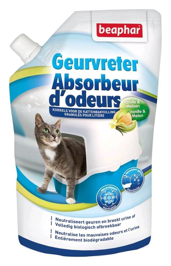 Granulés litière absorbeurs d'odeurs vanille melon (400 g) - Beaphar