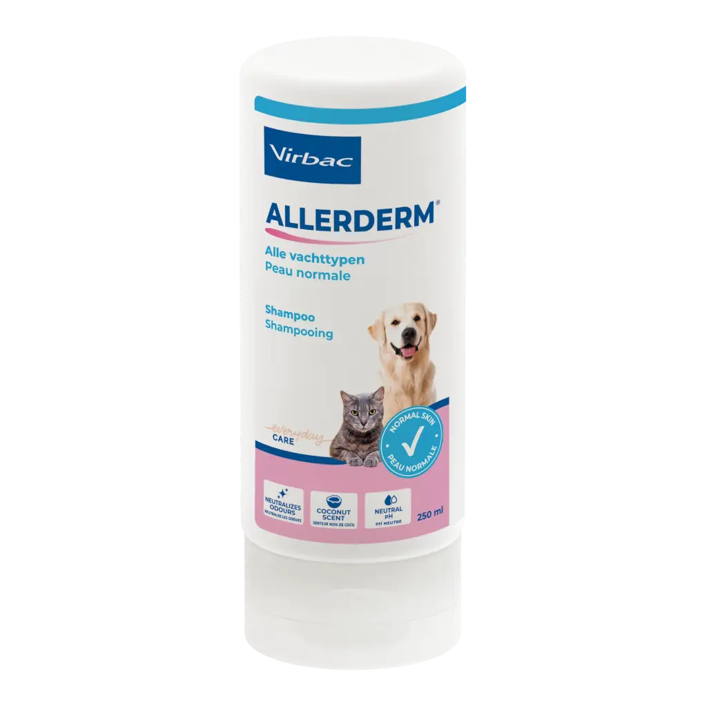 Shampoing Allerderm peau normale chien / chat (250 ml) - Virbac