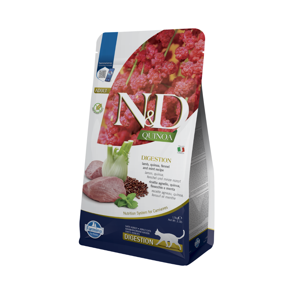 [10507_18726] Quinoa chat Digestion Lamb (Digestion Agneau) (1.5 kg) - Farmina
