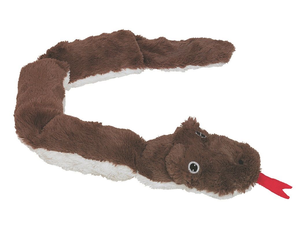Jouet chien peluche serpent (Brun) - Vadigran