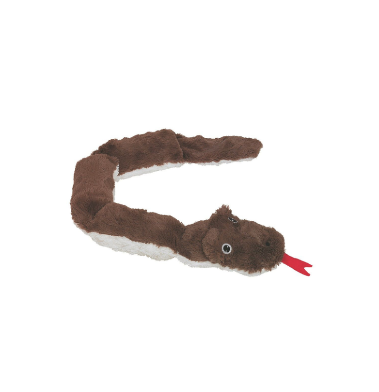 Jouet chien peluche serpent (Brun) - Vadigran