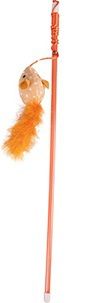 Canne à pêche "Souris" orange - Flamingo