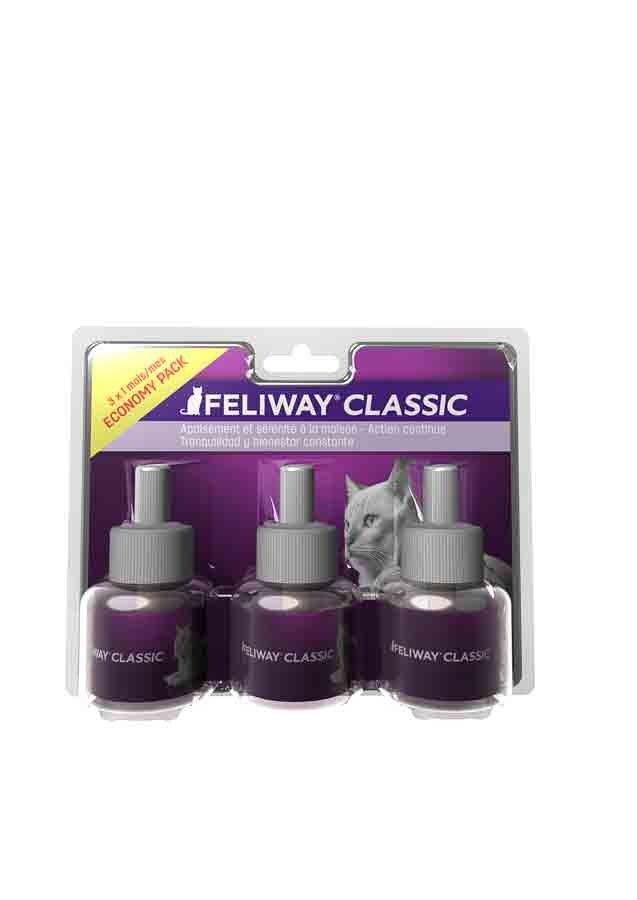 Feliway Classic Recharge pour diffuseur 48ml pack de 3 - Ceva