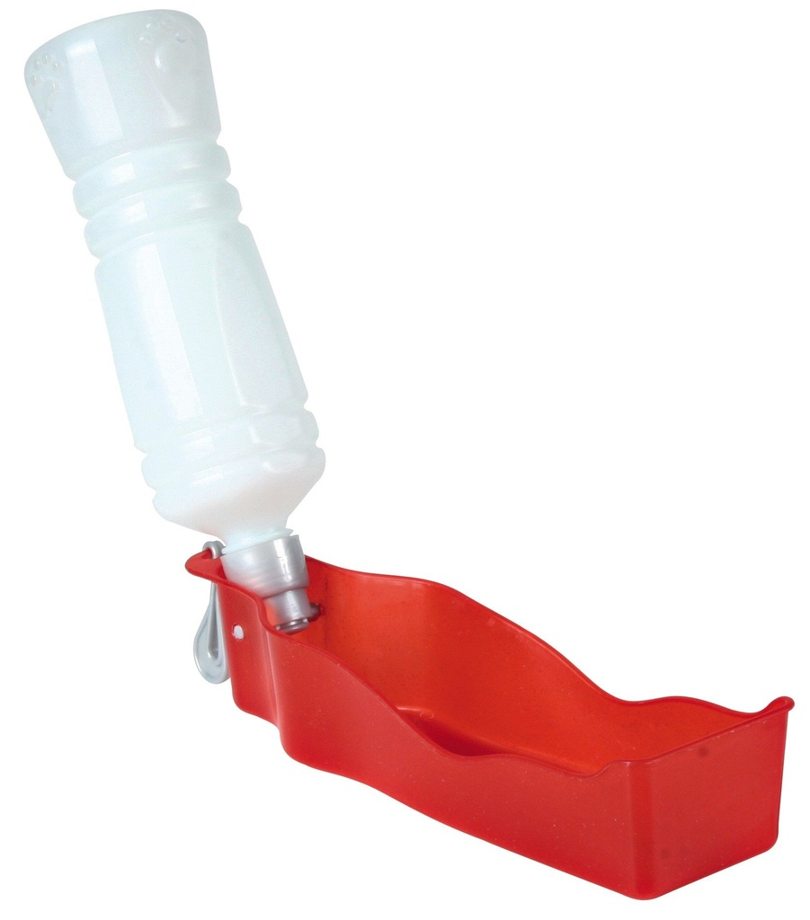 Gourde avec écuelle en plastique (700 ml) - Trixie