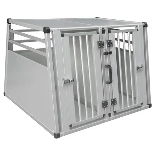 [10963] Box de transport Aluminium pour 2 chiens - Vadigran
