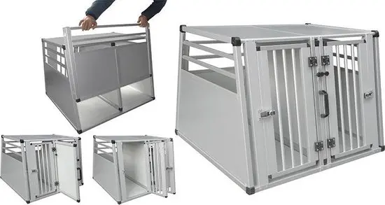Box de transport Aluminium pour 2 chiens - Vadigran