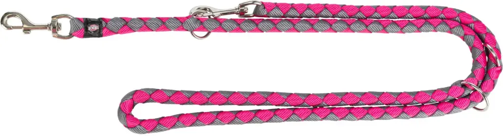 Laisse réglable "Cavo" - Fushia / gris graphite (L-XL) - Trixie