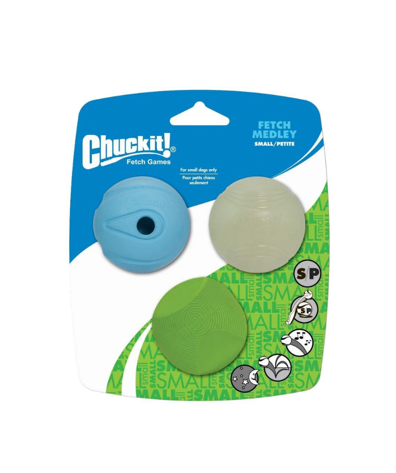 Balles "Fetch Medley" - lot de 3 (S) - Chuckit