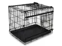 Cage métallique pliable "Premium" noire (Taille 2) - Vadigran