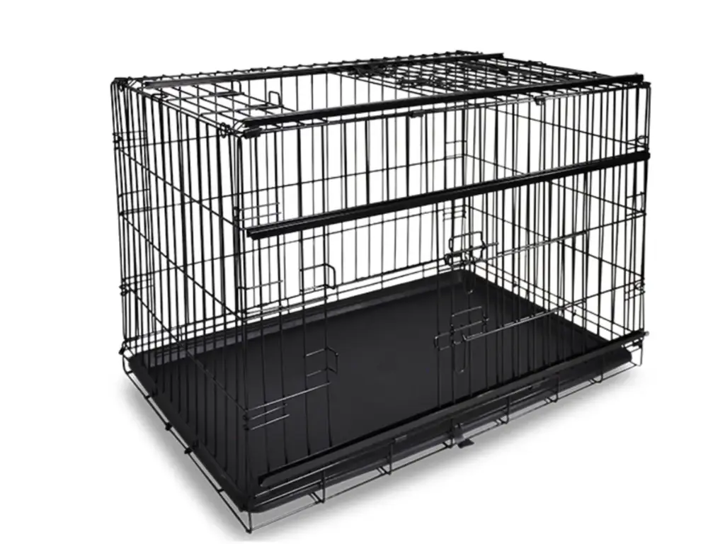 [11070_19854] Cage métallique pliable "Premium" noire (Taille 4) - Vadigran