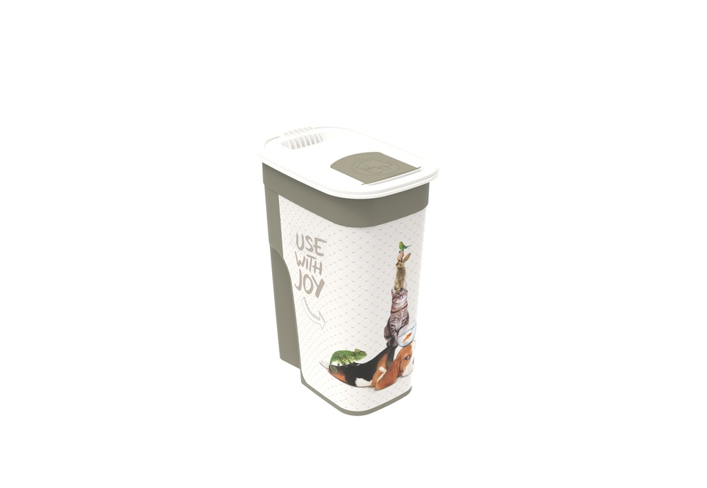 [11186] Conteneur à croquettes "Use with joy" (4.1 litres) - Rotho Mypet