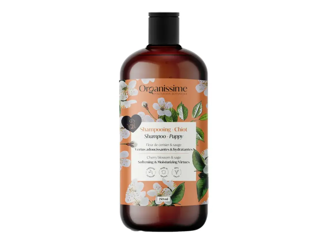 Shampoing chiot EcoSoin Bio (250 ml) - Organissime
