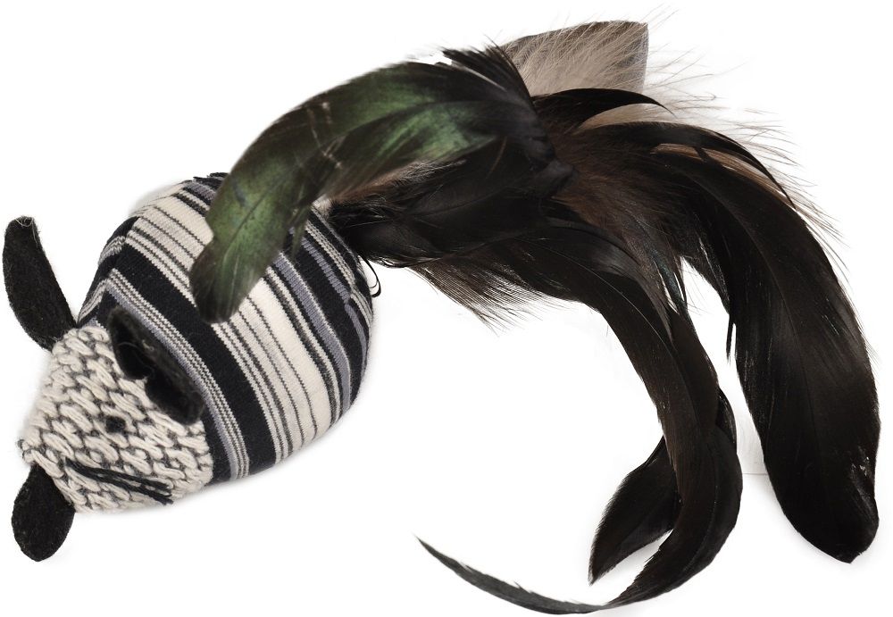 Peluche pour chat "Pirin" souris noire - Flamingo