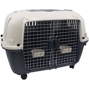 Cage de voyage "Nomad" 2 portes (47,5 x 56 x 65,5 cm) - Flamingo