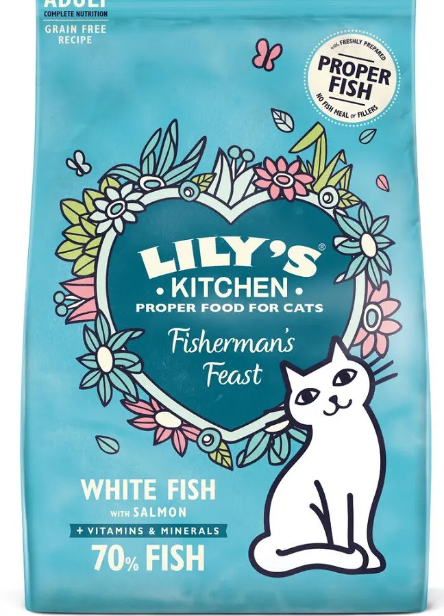 Croquettes pour chat au poisson (800 g) - Lily's Kitchen