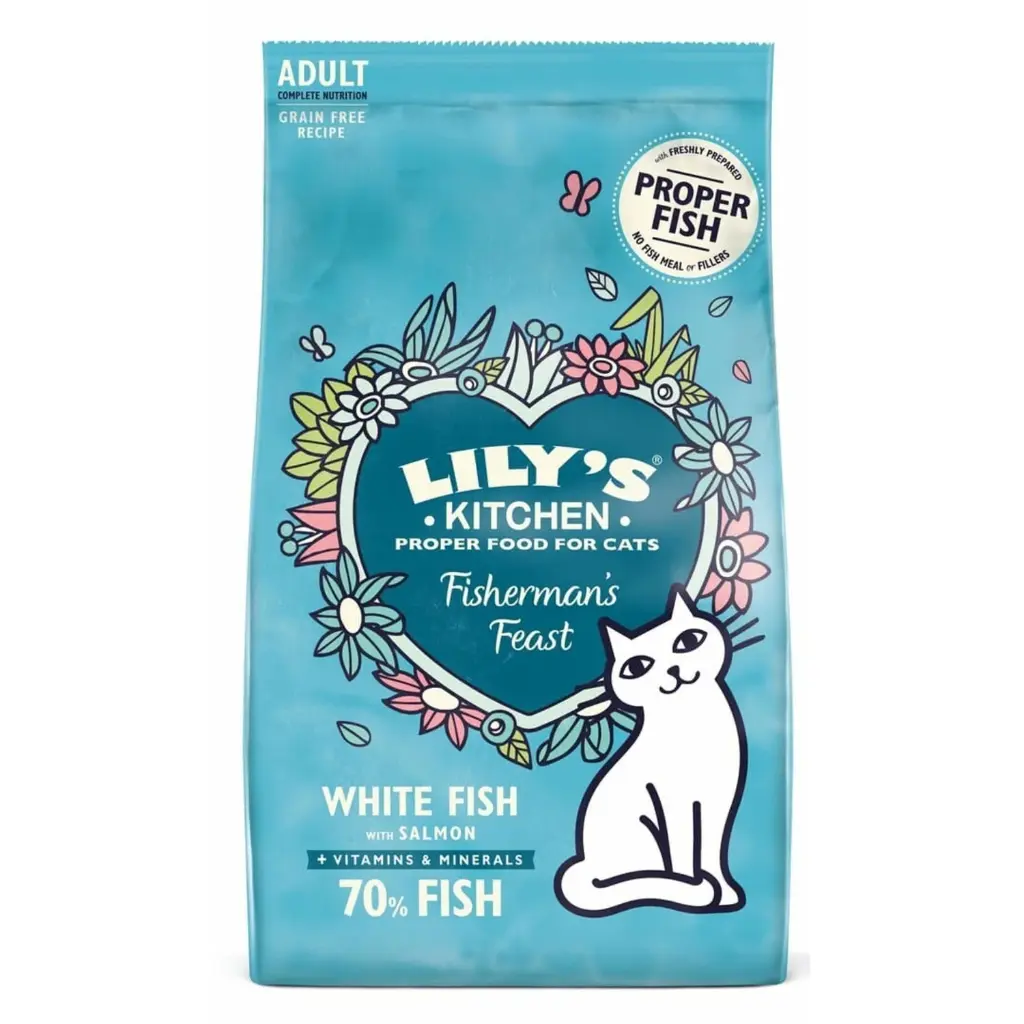 Croquettes pour chat au poisson (2 kg) - Lily's Kitchen