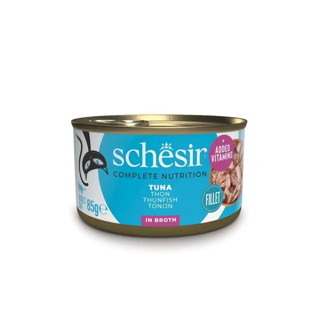 Boîte de pâtée pour chat "Au naturel" - Thon (85 g) - Schesir
