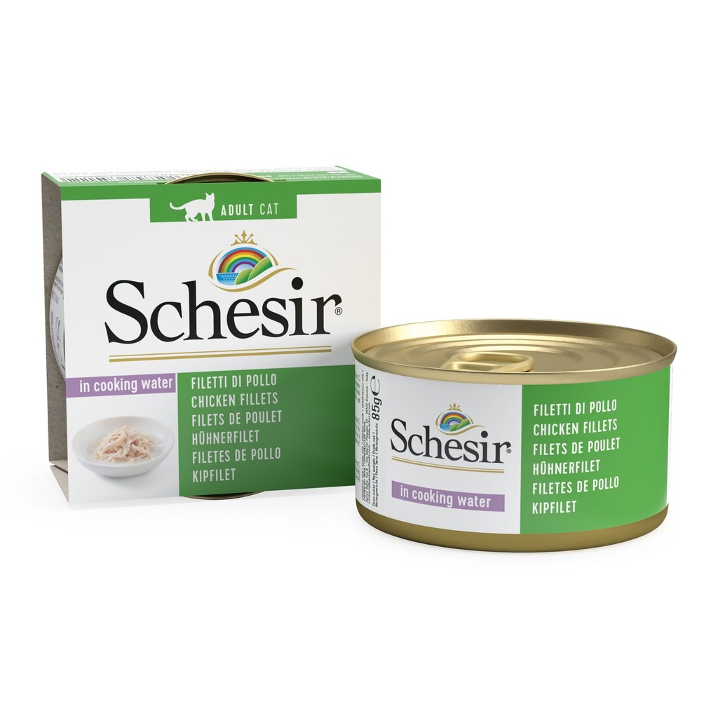 Boîte de pâtée pour chat "Au naturel" - Filet de poulet (85 g) - Schesir