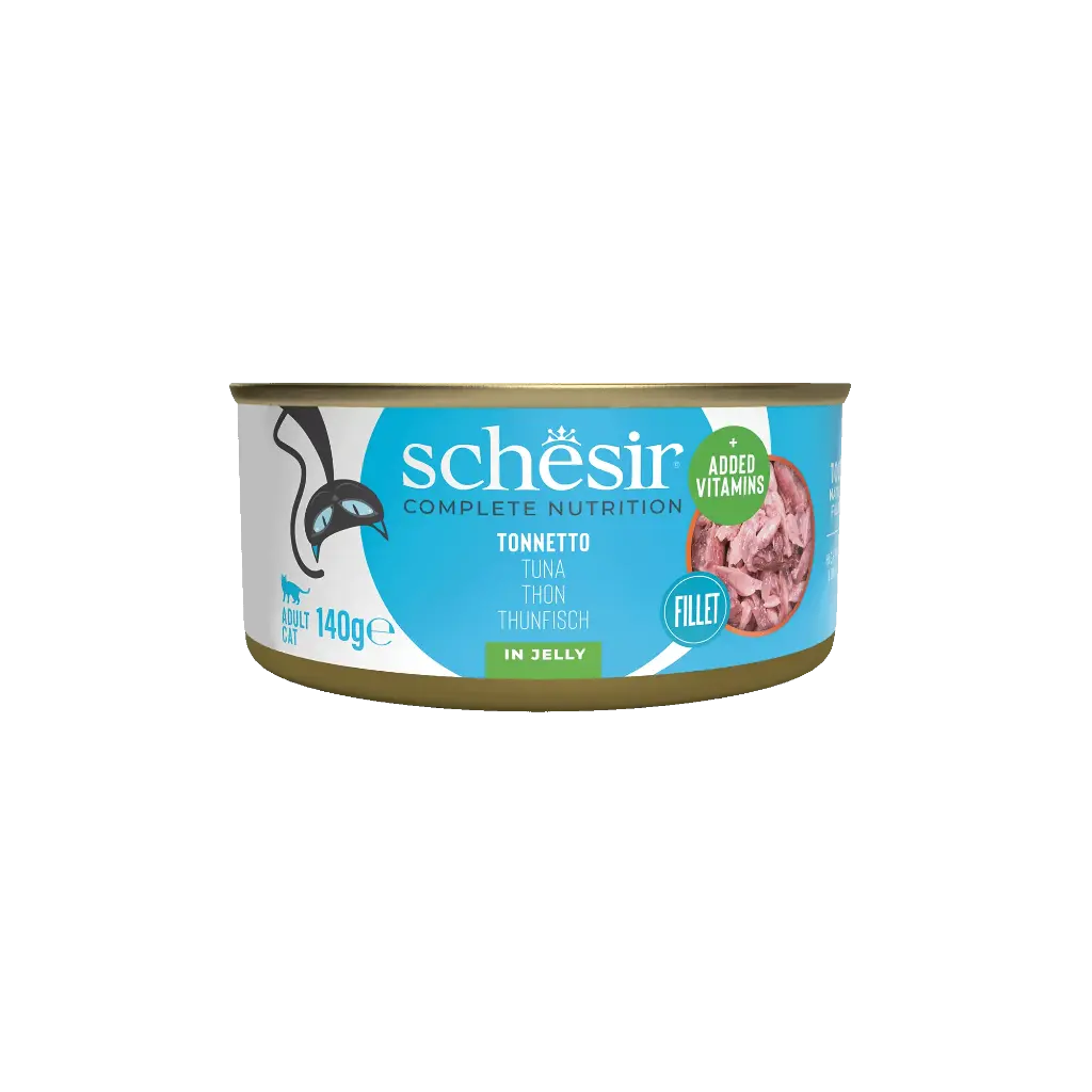 Boîte de pâtée pour chat en gelée - Thon (140 g) - Schesir