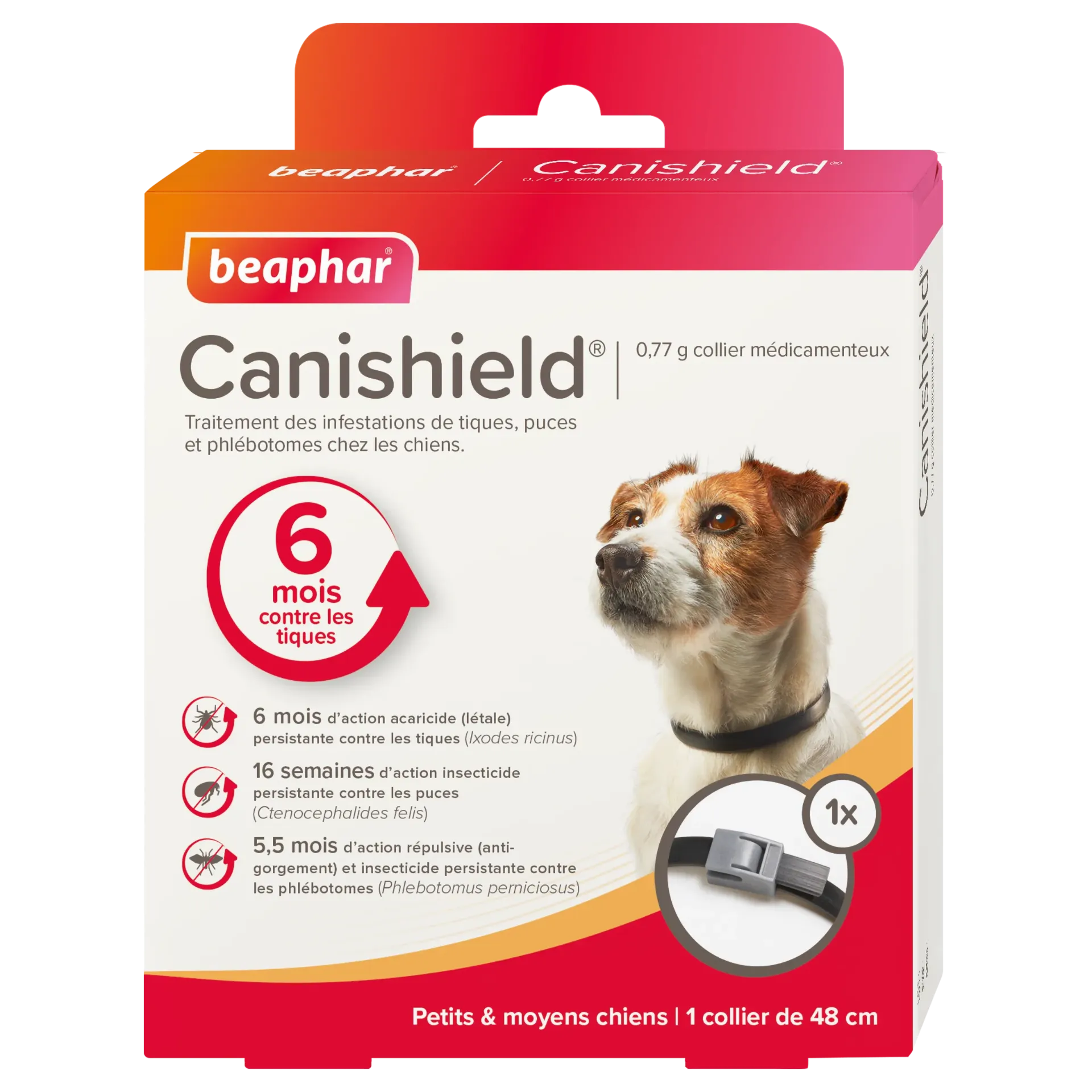 Collier médicamenteux pour petits et moyens chiens "Canishield" (1 collier) - Beaphar