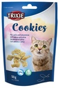 Friandises "Cookies" saumon et catnip (50 g) - Trixie