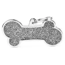 Médaille Os "Shine" gris (XL) - MyFamily