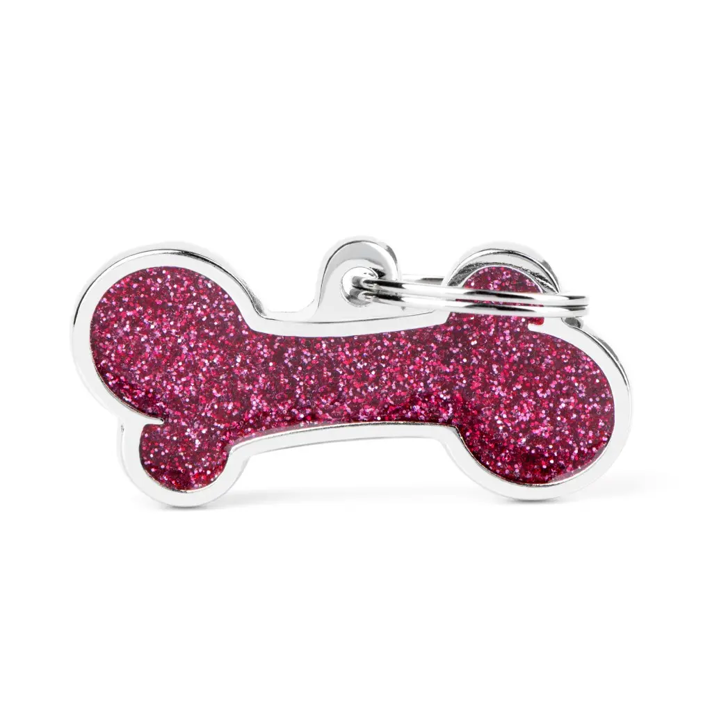 Médaille Os "Shine" rose (L) - MyFamily