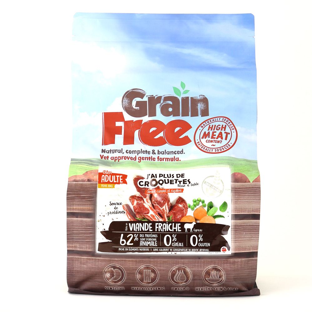 Chien adulte petite race "Agneau et patates douces" (2 kg) - J'ai plus de croquettes