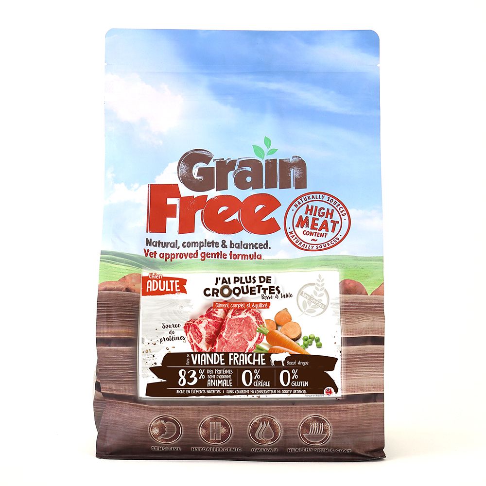 Chien adulte toutes races "Bœuf angus et patates douces" (2 kg) - J'ai plus de croquettes