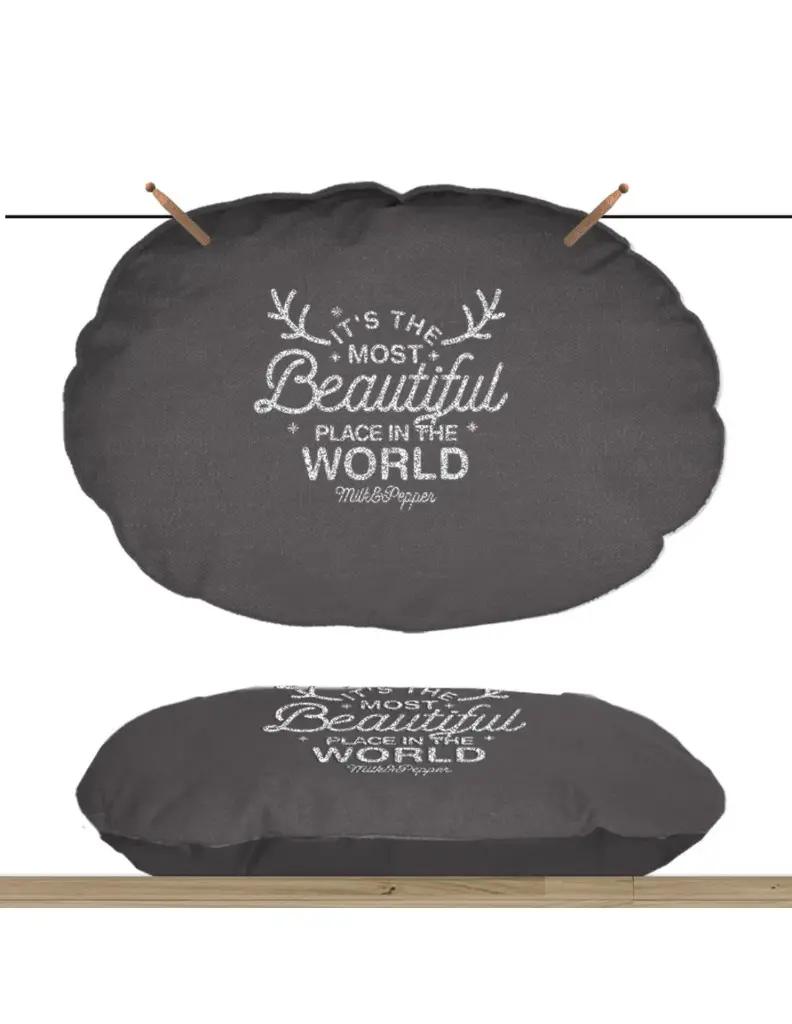 [11973_21694] Sofa carré "Wonderfull" gris (Taille 1) - Milk&Pepper