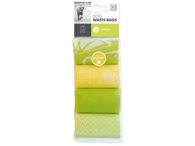 Sacs ramasse crottes - 4 rouleaux - M-Pets (Coloris : Vert)