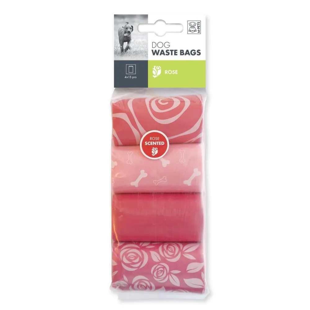 [11985_21727] Sacs ramasse crottes - 4 rouleaux rose - M-Pets