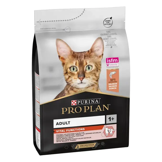 PRO PLAN Cat Adult VITAL FUNCTIONS - Saumon (10 kg) - Purina