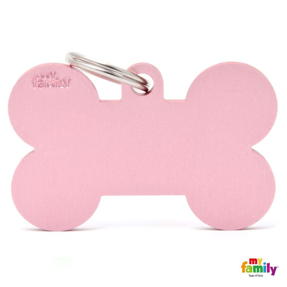Médaille Os rose Basic (XL) - MyFamily