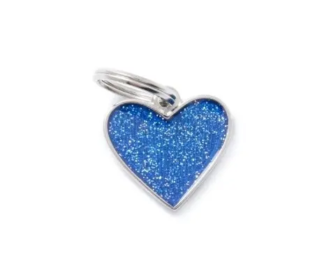 Médaille "Shine" coeur bleu - MyFamily
