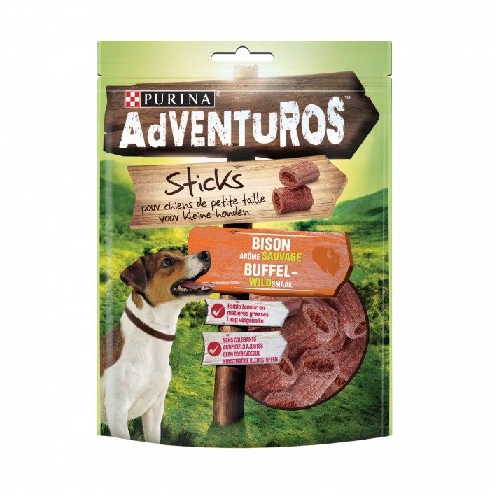 Friandises Adventuros sticks arôme bison - Purina