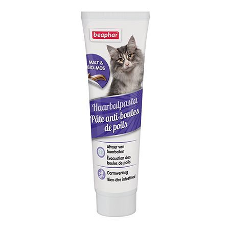Pâte anti-boules de poils au malt pour chat (100 g) - Beaphar