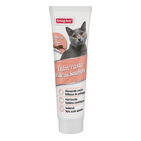 Pâte au saumon spécial beauté du pelage du chat - Beaphar