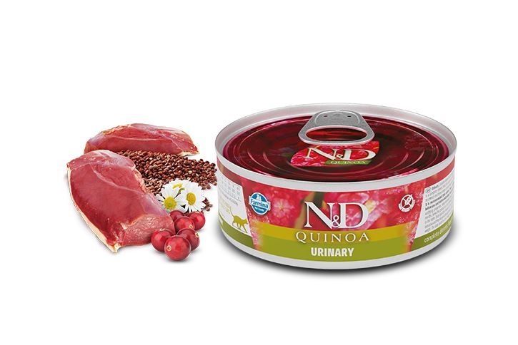 Chat boîte quinoa urinary canard (80 g) - Farmina