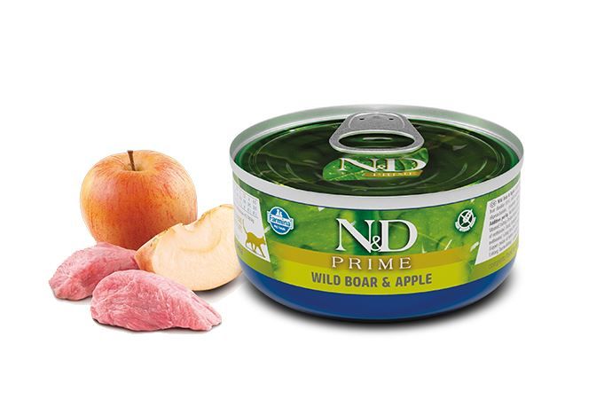 Chat adulte boîte prime sanglier & pomme (70 g) - Farmina