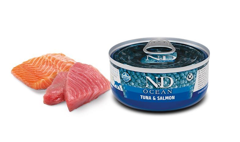 Chat adulte boite océan thon & saumon (70 g) - Farmina