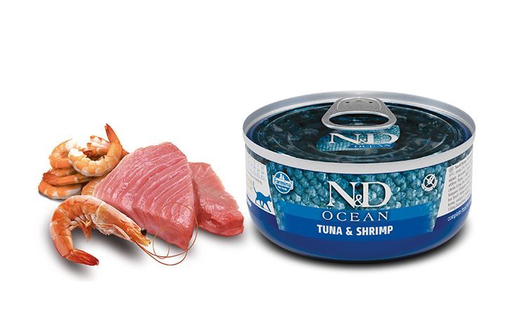 Chien adulte boite océan thon & crevettes - Farmina