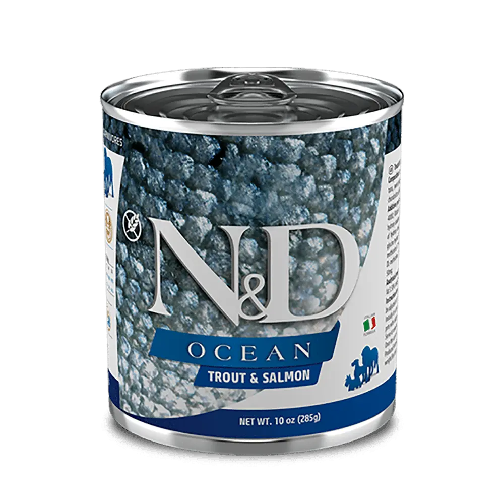 Chien adulte boîte océan truite & saumon (285 g) - Farmina