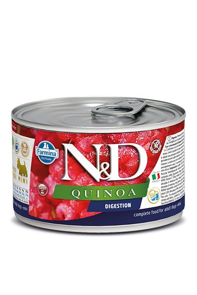 Chien adulte mini boîte quinoa digestion (140 g) - Farmina