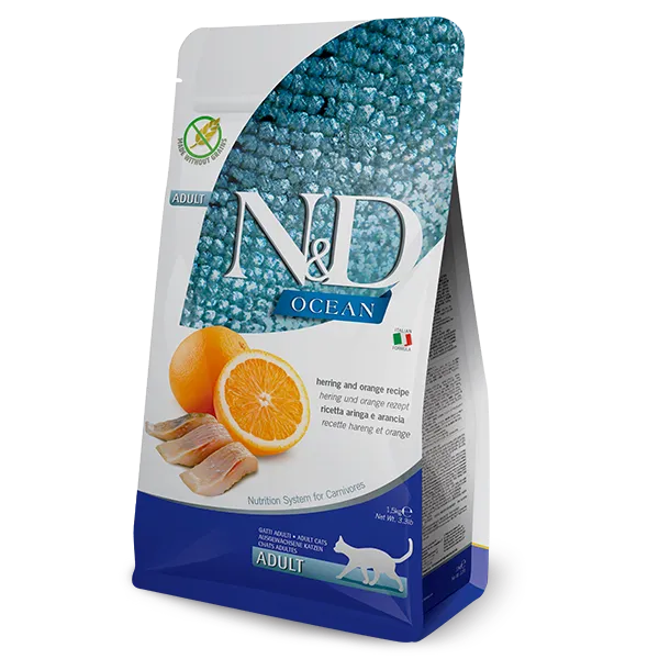 Océan Hareng & Orange Chat Adulte (1.5 kg) - Farmina
