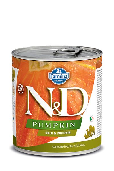Chien adulte boîte potiron & canard (285 g) - Farmina